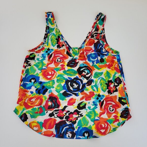 Victoria's Secret Floral Tank Top Sleeveless Button Front S - Picture 6 of 6